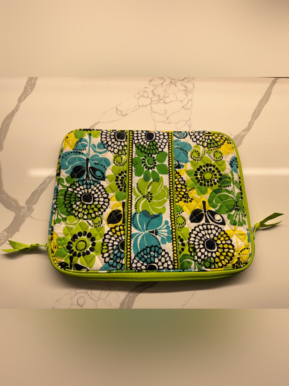 Vera Bradley Lime’s Up 17” Laptop Sleeve